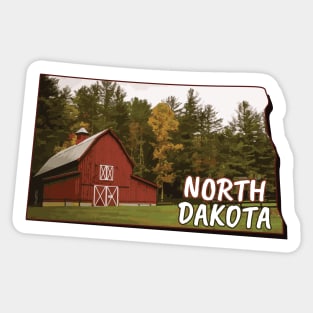 North Dakota state,North Dakota gift, North Dakota home Sticker